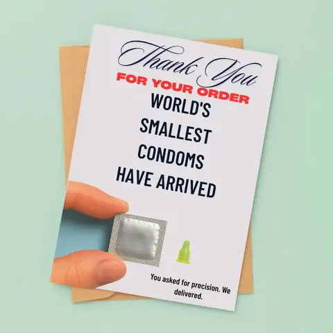 Prank Mail World's Smallest- Hilarious Envelope Package Sent 100% Anonymously Funny Gag Gift