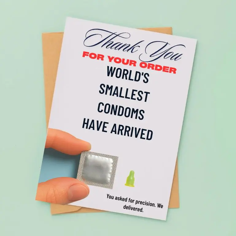 Prank Mail World's Smallest- Hilarious Envelope Package Sent 100% Anonymously Funny Gag Gift