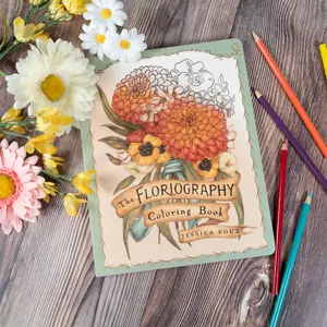 Floriography Coloring Book by Jessica Roux