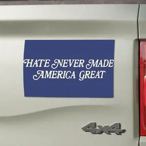 Hate Never Made America Great Bumper Magnet, Kindness Bumper Magnet, Voting Car Magnet, Kamala Magnet, Kamala Tim Magnet, 10x3 Bumper Magnet