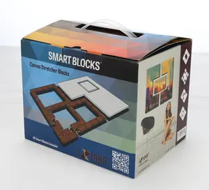 Ixidor Smart Blocks Canvas Stretcher Blocks DIY Custom Block Builder with 48 Smart Blocks Included for Creative Projects