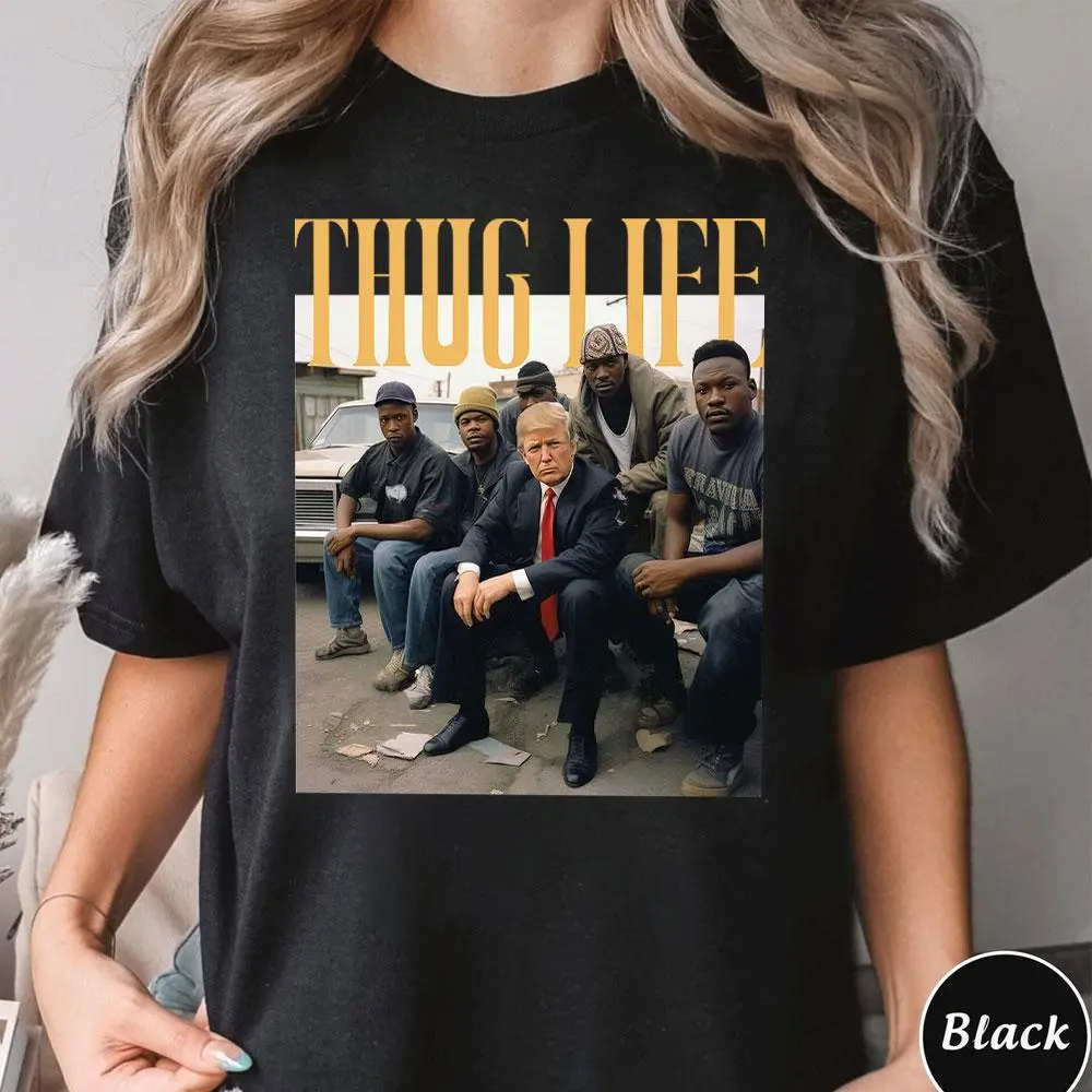 Donald Trrump Thug Life T-Shirt, Viral Thug Life Trrump T-Shirt, Funny Trrump 2024 Shirt, Size S - 4XL, Graphic Printed T-Shirt, Shirt For Men, Shirt For Women
