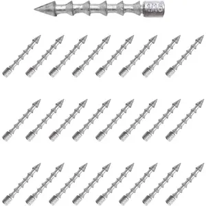 Lead Nail Weights for Plastic Worms, Wacky Rig and Neko Rig Insert Pencil Sinkers for Bass Fishing Soft Plastic Lures - 25-Pack