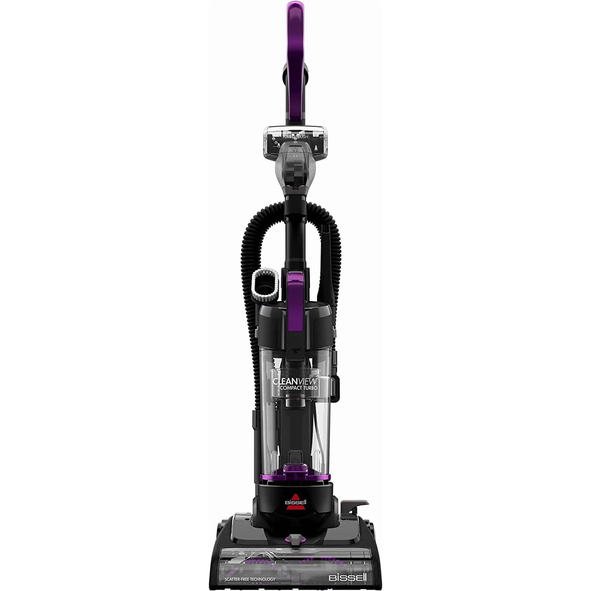 BISSELL CleanView Compact Turbo Bagless, Corded, Compact Vacuum, Lightweight, Scatter-Free Technology, Extension Wand, Model 3437