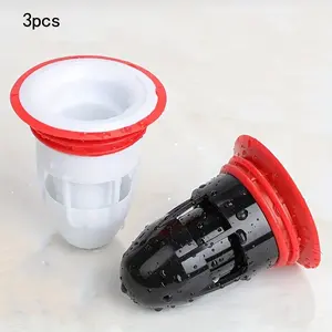 Anti-odor floor drain backflow prevention valve Drain core drain plug Gas sealer Floor filter Trap seal, Bathroom Accessories, 3pcs