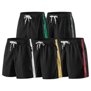 Men’s 5-Pack Athletic Shorts Regular Fit, Casual Sport Training Shorts with Elastic Waistband, Adjustable Drawcord, Side Zip Pocket, Colorblock Side Panel, Soccer Workout Running Gym Shorts, Father’s Day Gift for Dad, Summer Activewear Set