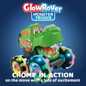 Glowing Monster Truck Toy, Action Trigger LED Lights, Fun Interactive Off-Road Car, Birthday Christmas Gift