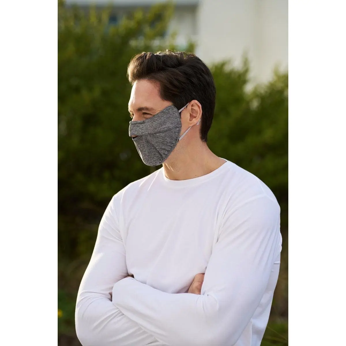 Zenith | Unisex Face Mask with Adjustable Features | Charcoal Heather