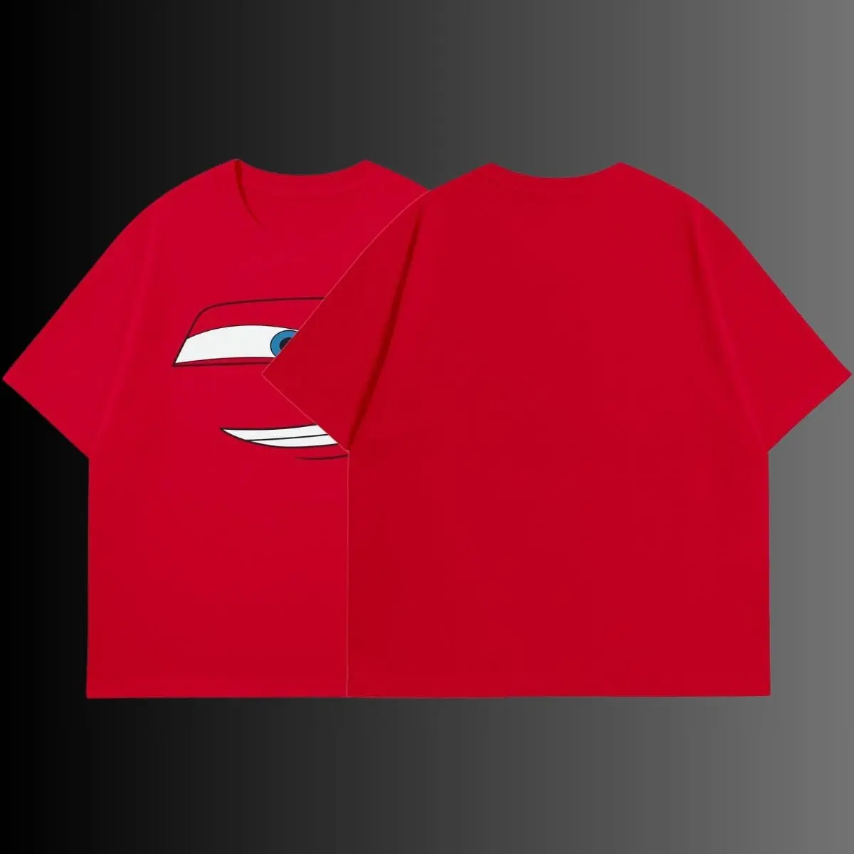 Retro Two Side Cars Gildan TShirt , Cars Movie TShirt, Mcqueen and Mater Retro Vintage Unisex Oversized Anime Graphic Tee – Trendy Y2K Acid Gildan, Manga Game Movie Lover Gift For Fans Merch