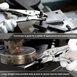 1pc Industrial Grade Multifunctional Heavy-duty Pliers, Adjustable Wrench Plier, Adjustable Metal Face Clamp for Woodworking, Welding, and Repairs