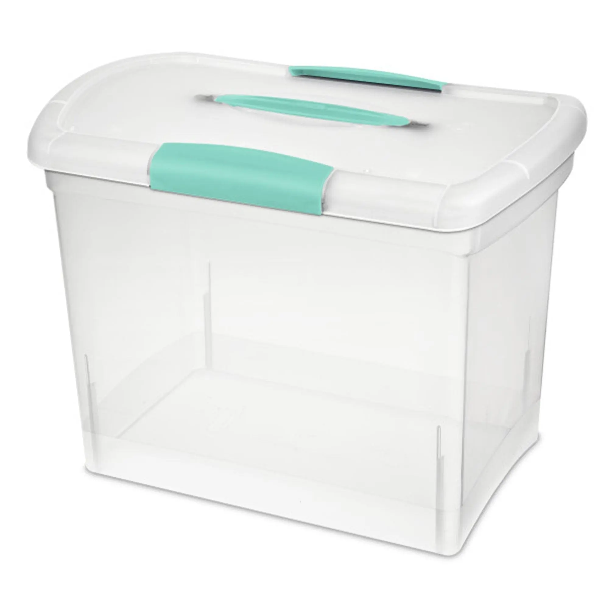 Sterilite Large Nesting ShowOffs Portable Clear File Box with Latches (18 Pack) Sterilite Large Nesting ShowOffs Portable Clear File Box with Latches (18 Pack)