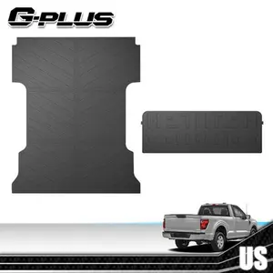All Weather TPE Truck Bed Mat & Tailgate Liner, Waterproof Bed Protection Scratch Guard, Easy Install Double Pack Fit For 2021-2025 Ford F-150 6.5FT Car Interior Accessory