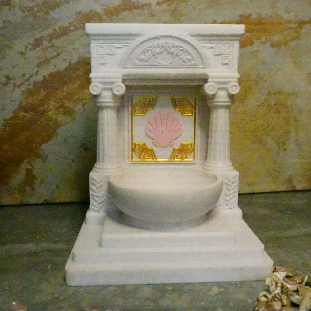 Mini Aphrodite and Venus Altar | 5 Inch Goddess of Love Shrine | Scallop Shell, Greek and Roman Beauty, Desire Altar Decor