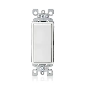 Leviton 15 Amp Decora Rocker Single-Pole AC Quiet Switch, Grounding Leviton 15 Amp Decora Rocker Single-Pole AC Quiet Switch, Grounding