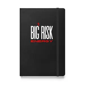 Big Risk Energy Notebook - Bold Journal for Visionaries with 80 Cream-Colored Lined Pages, UltraHyde Hardcover, Elastic Closure, Ribbon Marker, and Expandable Pocket