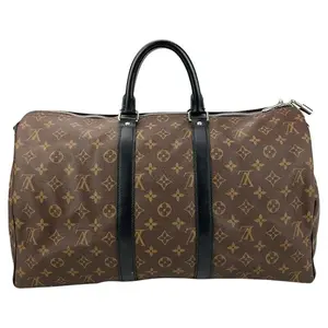 Pre-owned Louis Vuitton Monogram Canvas Shoulder Bags Monogram Macassar Keepall Bandoulière 45