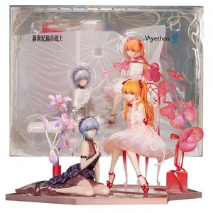 15cm Anime Shin Seiki Evangelion Souryuu Asuka Langley Figure Ayanami Rei 1/7 Whisper of Flower Ver Model Toy Gift Action Figure