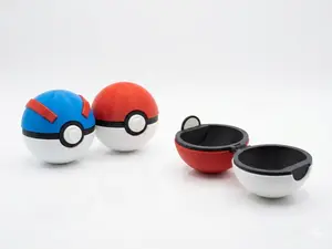 Custom Original 3D Printed Opening Poke Ball Collectable | High-Definition Designs for Trainers & Collectors