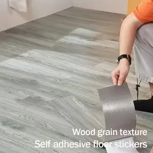 32/46 pieces DIY retro vinyl 3D wood grain anti-slip floor tiles, suitable for room DIY home decoration, peel and stick kitchen tiles, bedroom floor renovation, countertop furniture renovation, suitable for kitchen, bedroom, bathroom, dormitory, etc.