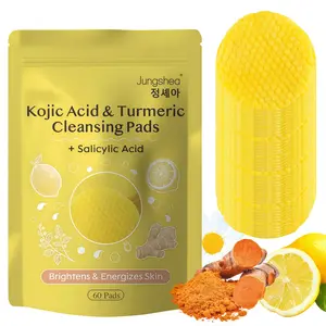 60pcs Turmeric Cleansing Exfoliating Pads Facial Cleansing Skincare, cleansing, skin care, cleansing （100pcs） Turmeric Comfort Cleanser Facial Wash