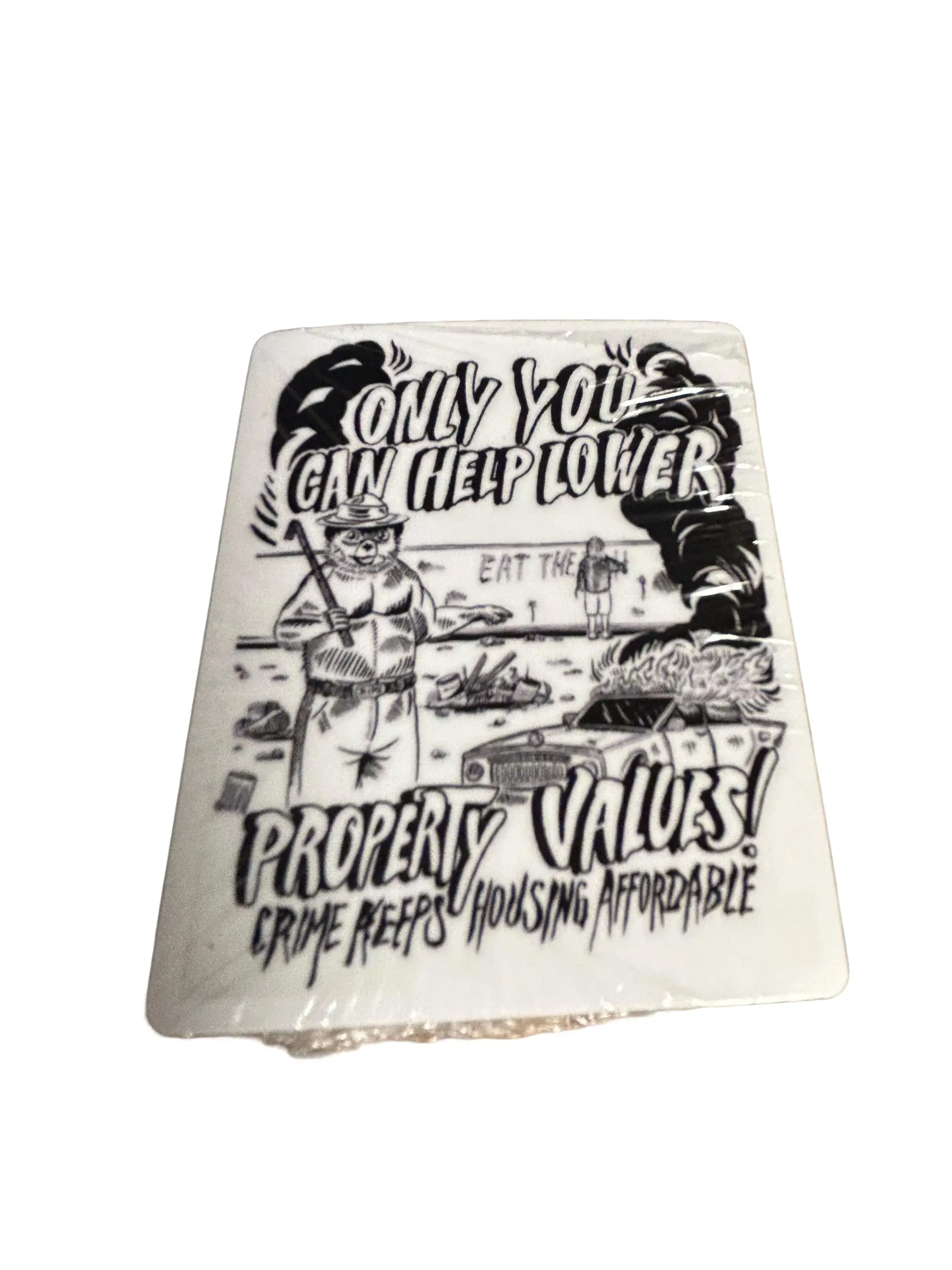 Only You Can Prevent... Nostalgic Pop Culture Themed Cartoon 3x3 Sticker