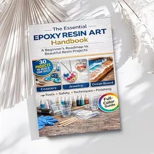 Epox Resin Art Starter Manual, Includes 30 Beginner Projects, From Zero to Expert Tutorial, Mixing & Curing Techniques, Molding & Demolding