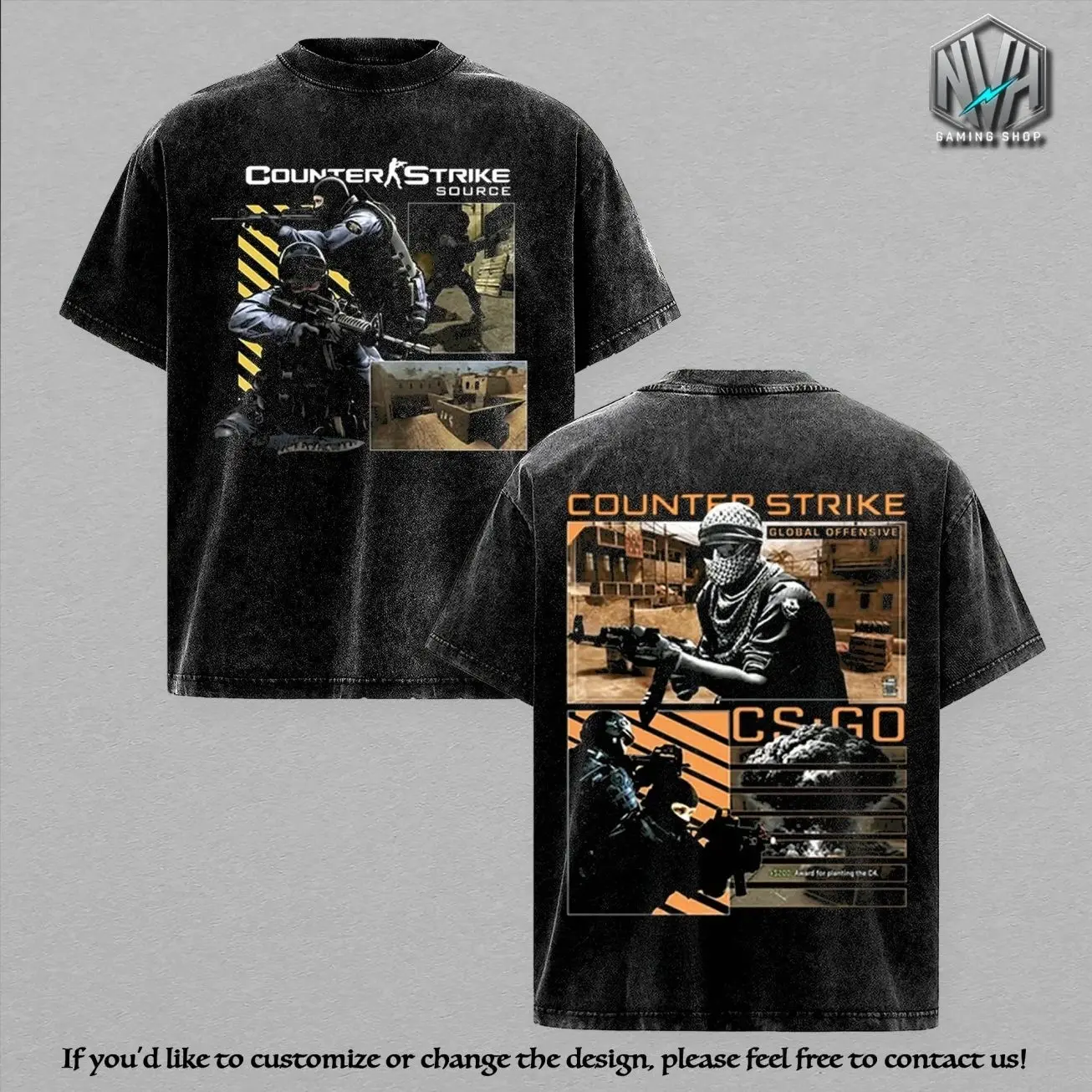 Counter-Strike CSGO Oversized Graphic Tee Men, Counter Strike Source Terrorist Counter Terrorist Graphic Tee Unisex Heavyweight, Heavyweight Cotton Unisex Shirt, Short Sleeve Top, Game Lover Shirt, Casual Streetwear Apparel, Trendy T-shirt, Menswear YZ8