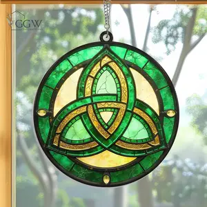 Celtic Trinity Knot Suncatcher Hanging Sign, Celtic Knot Window Hanging, Trinity Knot, Irish Suncatcher, Celtic Gift St. Patrick's Day Decor, Hanging Decor