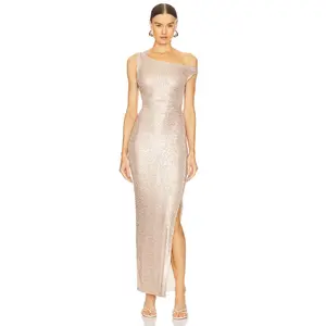 Norma Kamali Drop Shoulder Gown in Baby