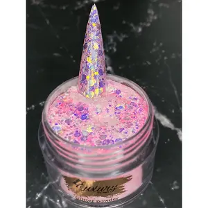Acrylic Powder - Pinky Promise  High-Quality Acrylic Powder in glitter Color for nails