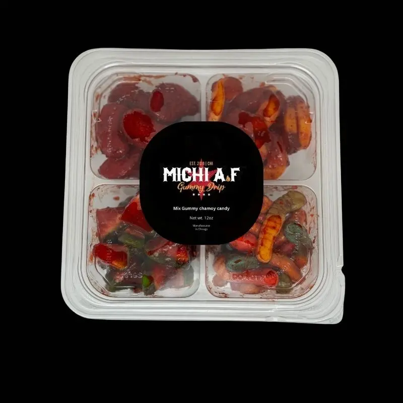 Michi AF Gummy Chamoy Mix Candy Snack - Soft Gummy Treats in Colorful Flavor Packaging