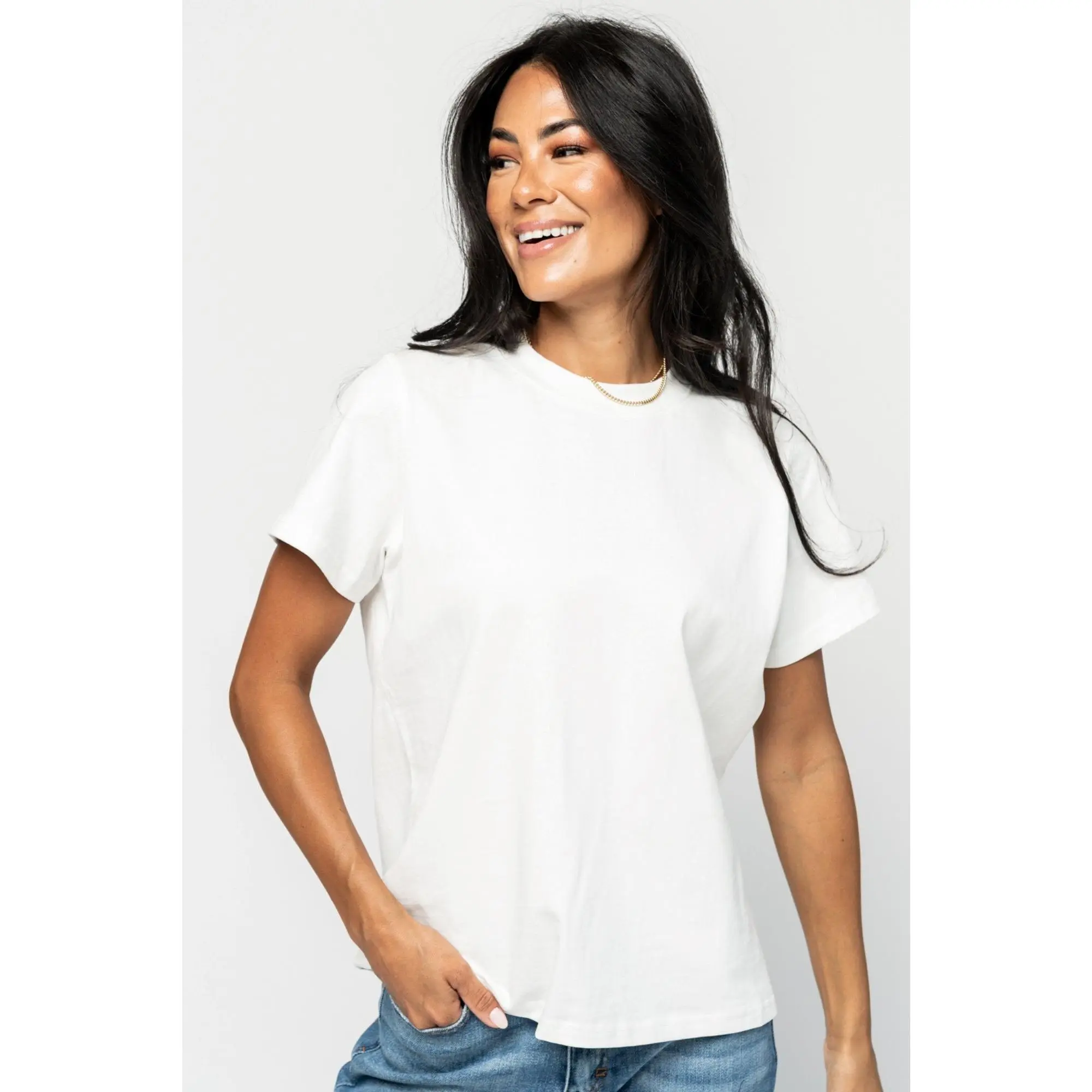 Maddy Tee in White - RESTOCKED