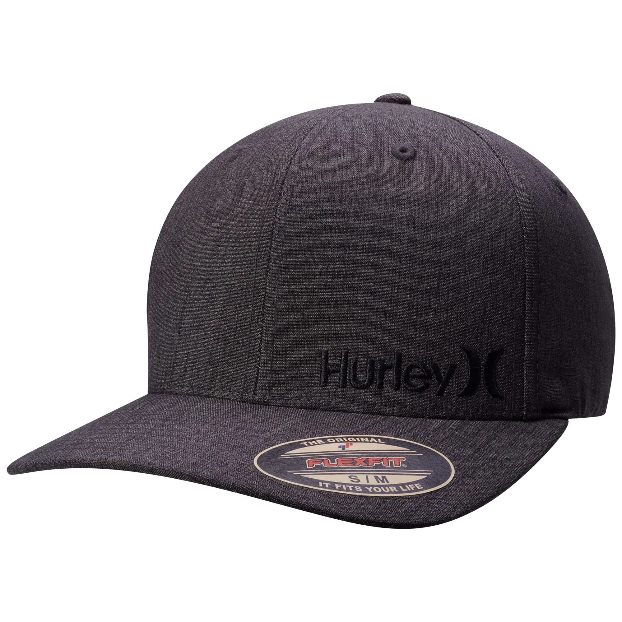 Hurley Mens Baseball Cap Moisture-Wicking Flexfit Curved Bill Fitted Hat