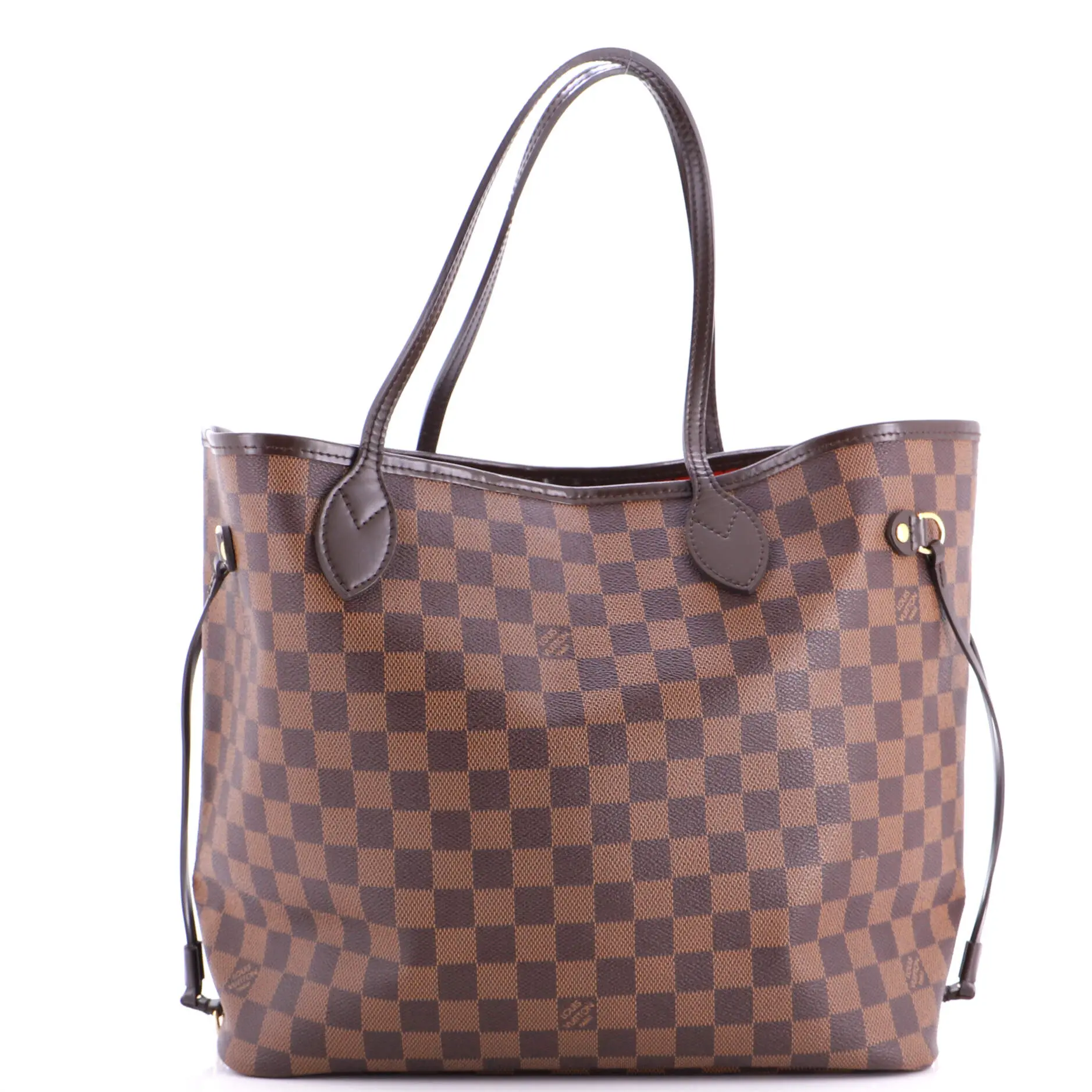 Pre-owned Louis Vuitton Canvas Coated Tote Bags REBAG Neverfull Tote Damier MM by Rebag