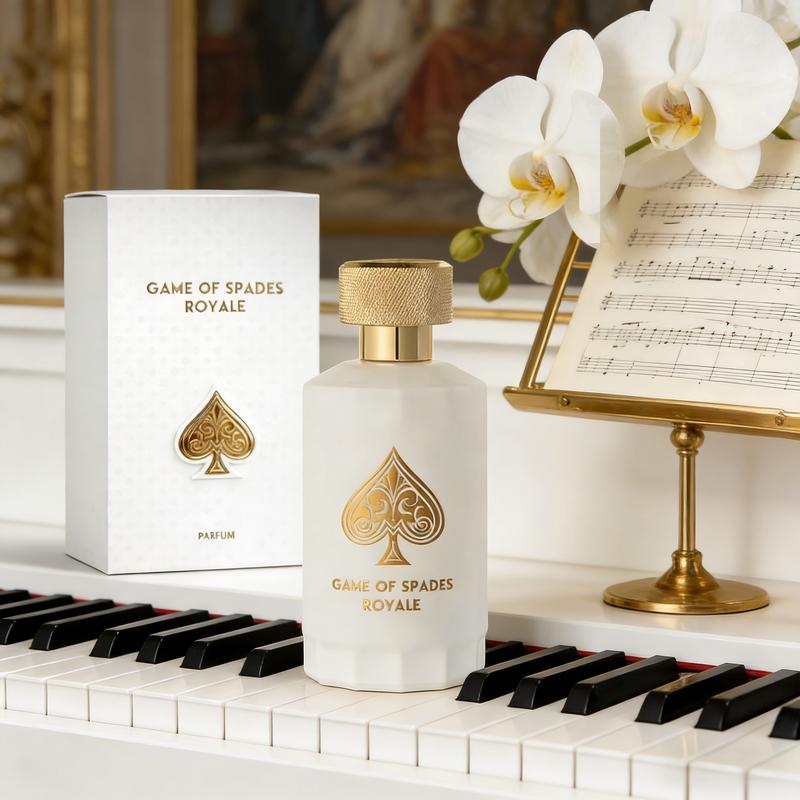 Jo Milano Game of Spades Royale Parfum Spray | 3.4 oz (100ml) | Oud Wood, Amber, Musk, Floral, Caramel Scent | Long Lasting Fragrance for Men and Women (Unisex)