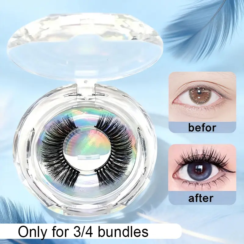 [Please no Separate Purchase-Only for 3/4 bundles] Luxe Silk False Eyelashes: Effortless Volume & Length, Handcrafted