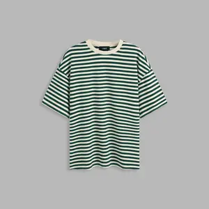 Cider [3 colors, size 2-10] Round Neck Striped Oversized Short Sleeve Tee