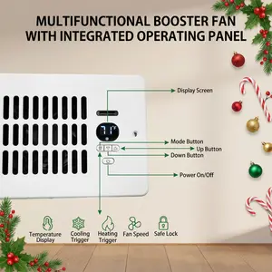 Fix Hot & Cold Spots! Quiet 4x10 Register Vent Booster Fan | Smart HVAC Airflow Control | Save Energy & Sleep Better