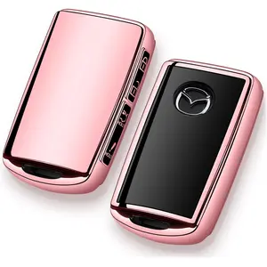 Mazda Key Fob Cover Pink Mazda 3, Mazda 6, CX-5, CX-50, CX-3, CX-30, CX-9, CX-90, CX-70 Accessories 2026 2025 2024 2023 2022 Car Key Protector Case