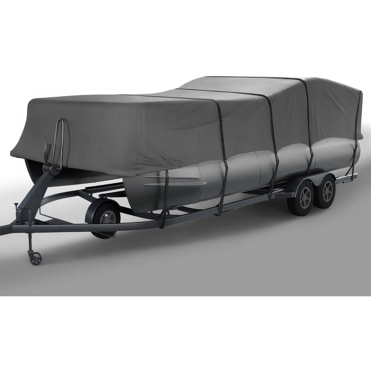 Seal Skin Covers Heavy-Duty Pontoon Boat Cover, Waterproof & UV Resistant,, Marine-Grade Protection with Secure Straps & Elastic Hem, All Weather Protection
