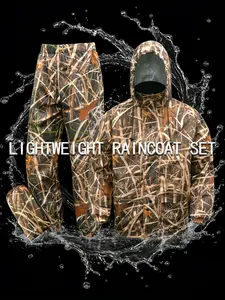 Waterproof Raincoat Set, Lightweight Rain Coat, Durable Breathable Unisex Rain Gear, Foldable Design, Ideal for Outdoor Activities, Men's & Women's Rainwear