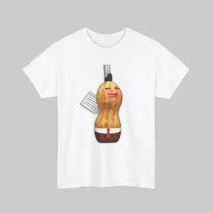 Funny The Burnt Peanut GOOP Bungulato Weird Humor Meme Graphic Tee Pure Cotton Casual Daily Wear Unisex Men Women Halloween Christmas Gift Menswear Top