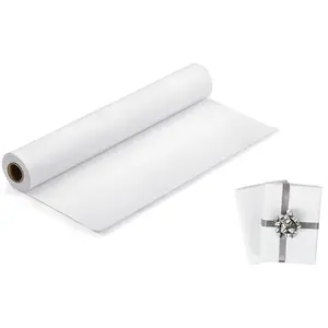 White Art Craft Paper Roll for Drawing Easel Doodles 15"×511" White Wrapping Paper Roll for Gifts (42.6Ft) UDAREIT