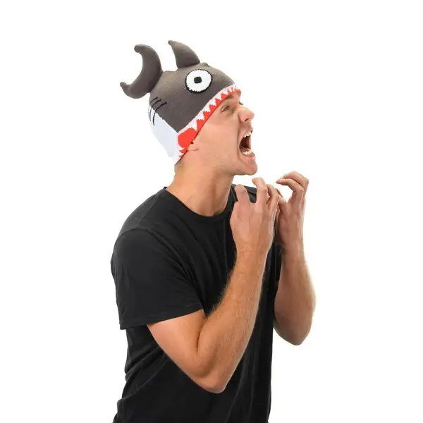 Knit Shark Hat