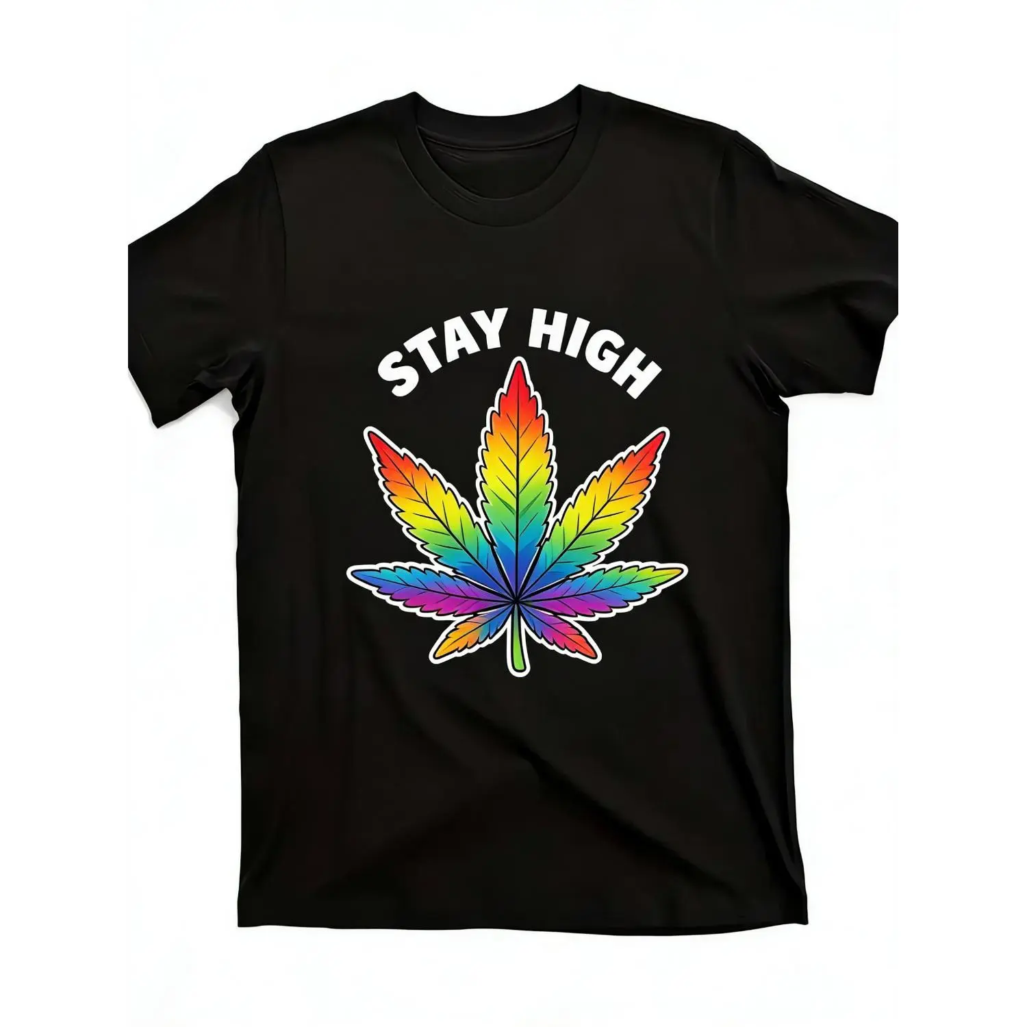 Women's 420-Inspired Leaf Print Crewneck T-Shirt, Short-Sleeve Breathable Top with Number Design for Cannabis Enthusiasts Celebrations, Shortsleeve