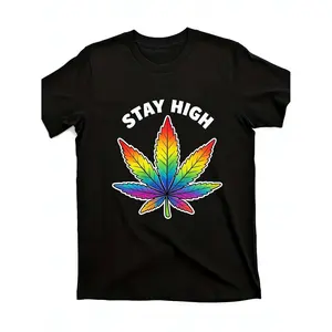 420-inspired men’s tee with leaf print & 420 number design. Breathable crewneck shirt, casual outfit for cannabis lovers & 4/20 celebrations.