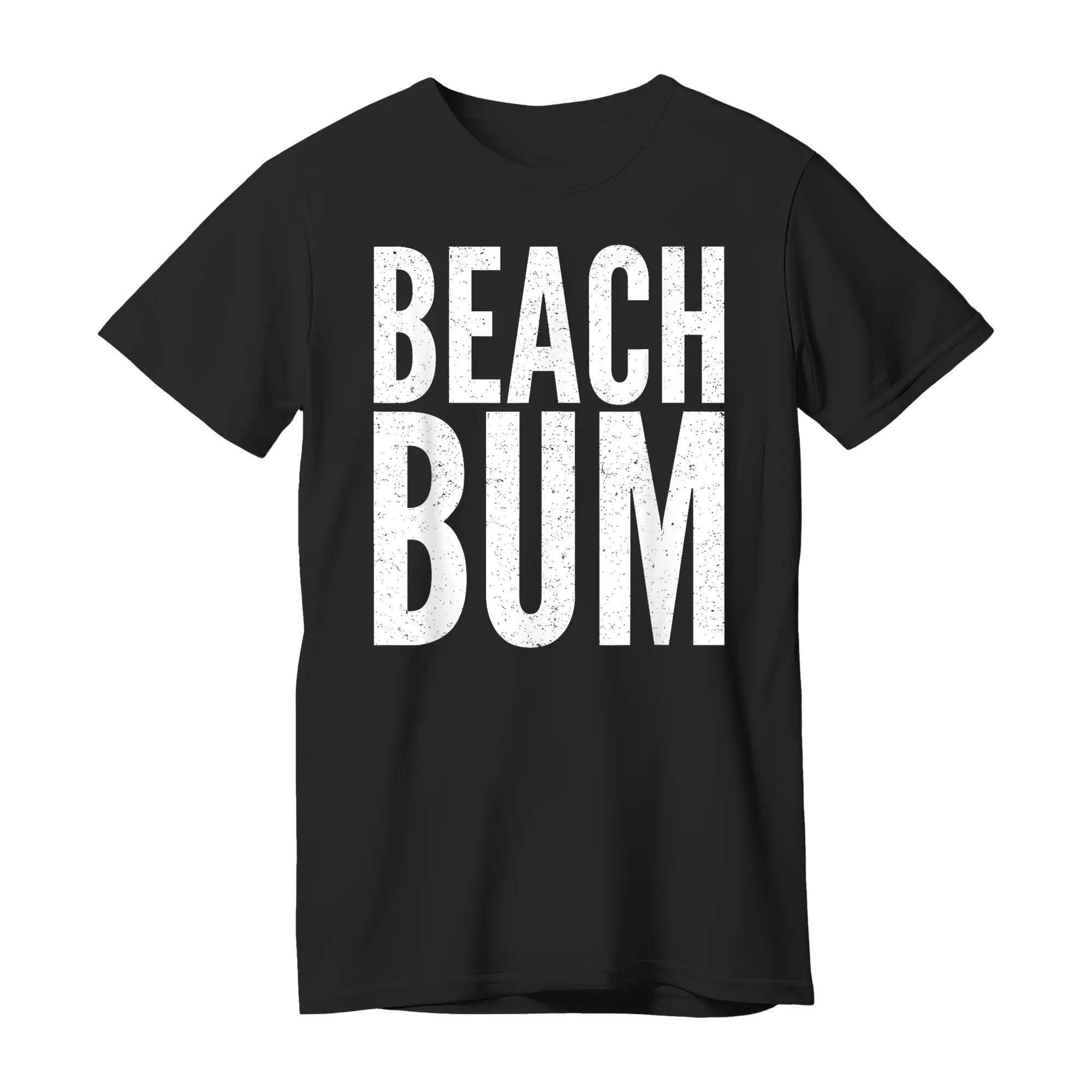 Beach Bum Funny Beach Vacation Summer Design T-Shirt, Unisex Casual Short Sleeve T-Shirt Soft Cotton