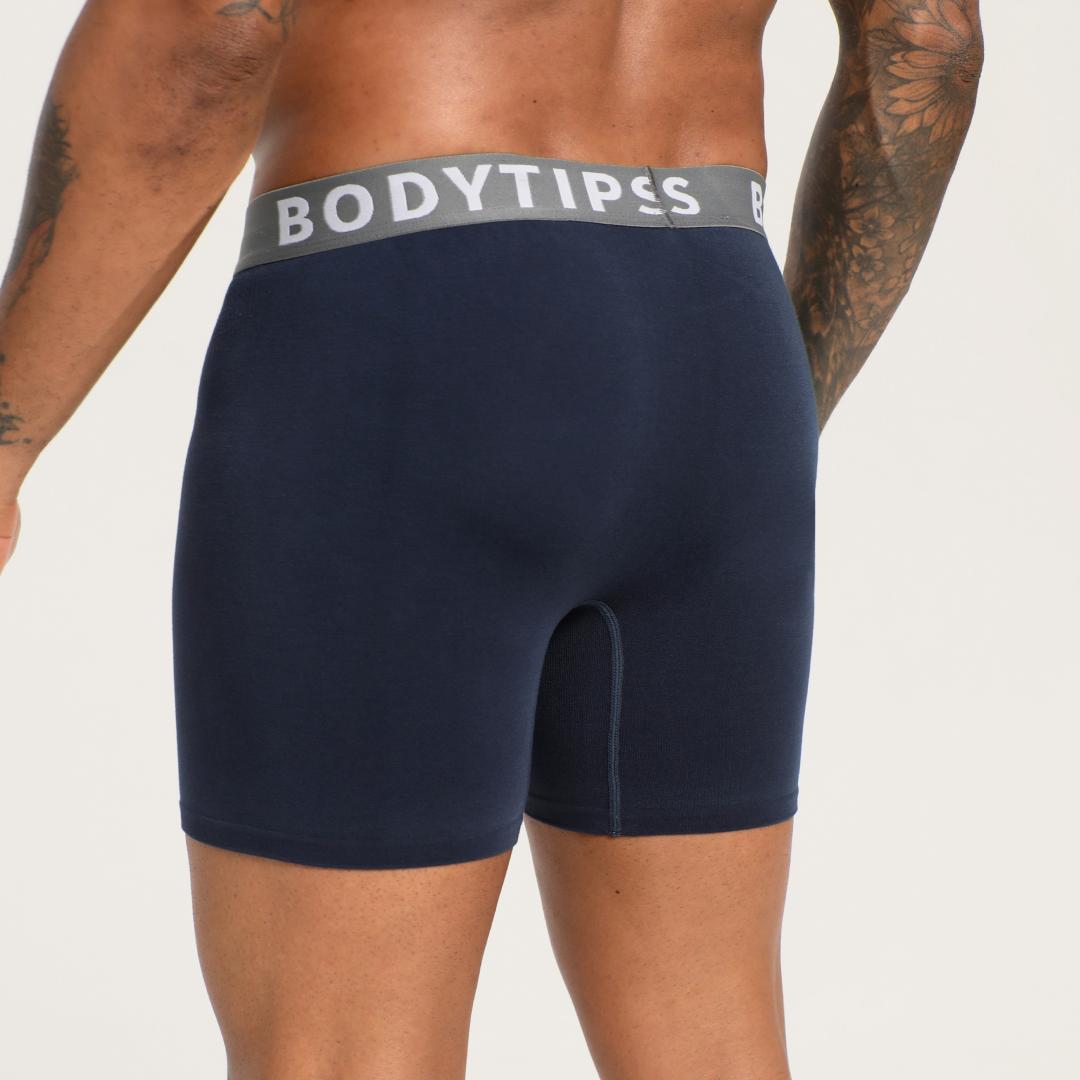 BodyTips 2 Pack Quick Dry Bamboo Fiber Boxer Briefs Seamless Design Skin Friendly Thickened Expanded Structure No Waist Constriction Flexible Fit Underwear Smooth Boxer Panties Popular Underwear Versatile Briefs For Daily Wear Outfit Active Use All Day