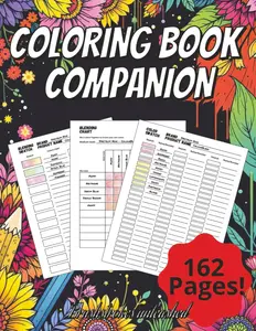 Coloring Companion: Log 320 Books, 2250 Color Swatches, 320 Blending Swatches, 1000 Blending Grids, 60 Page Trackers for Color Reference