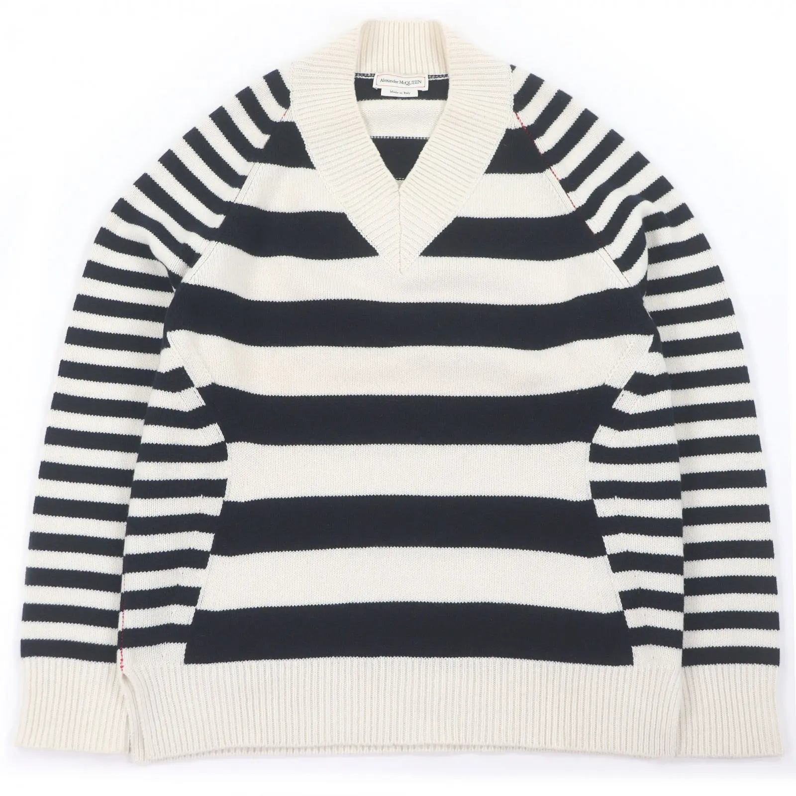 Pre-owned Alexander McQueen Wool Small Leather Goods Cashmere Sweater
